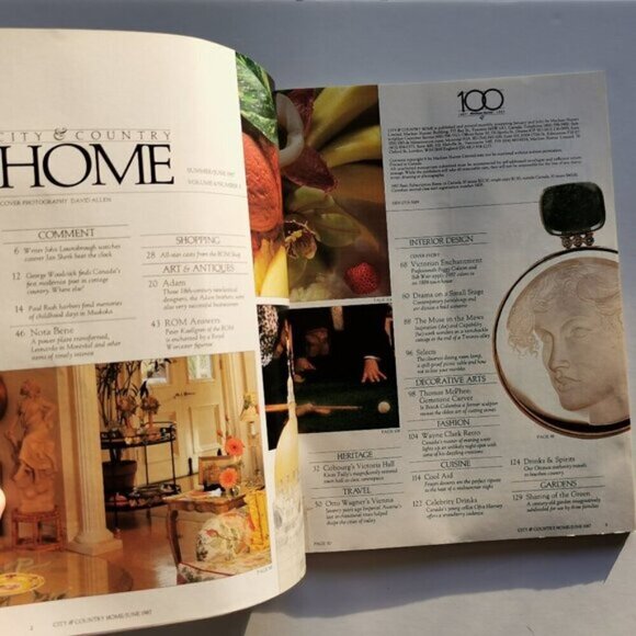 June 1987 City & Country Home Magazine Canadian Lifestyle Interior Design Archit - Picture 2 of 5